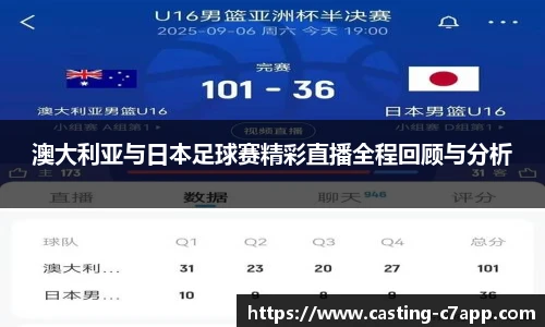 澳大利亚与日本足球赛精彩直播全程回顾与分析